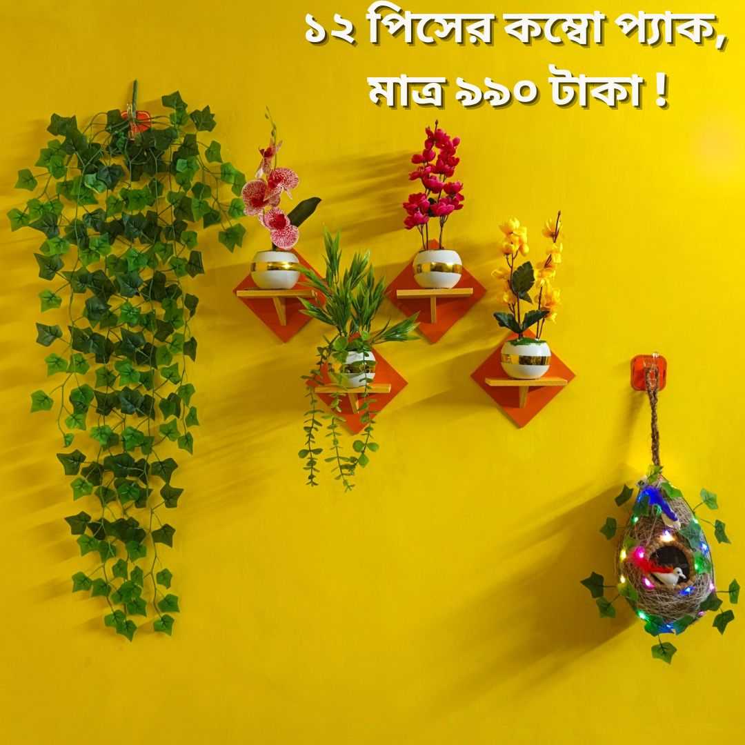 ১২ পিস ওয়াল ডেকোর কম্বো প্যাক – আপনার ঘর হোক আরও সুন্দর ও আকর্ষণীয়