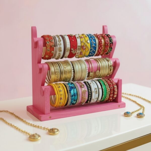 ৩ লেয়ার চুড়ির আলনা – আপনার প্রিয় চুড়িগুলো রাখুন স্টাইলিশ ও সুশৃঙ্খলভাবে