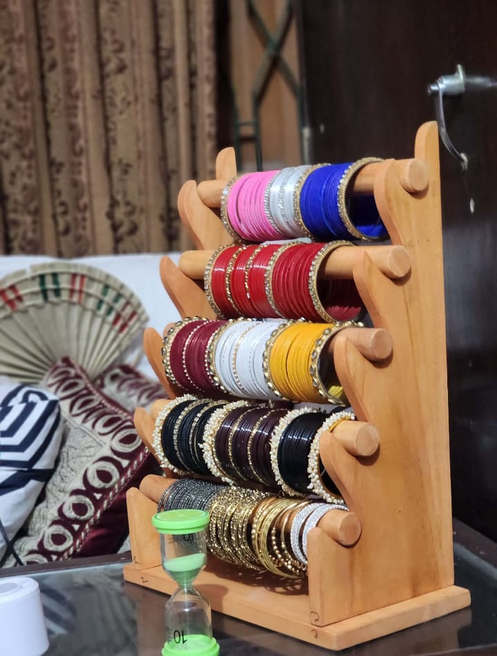Real Wooden Bangle Stand - Image 2