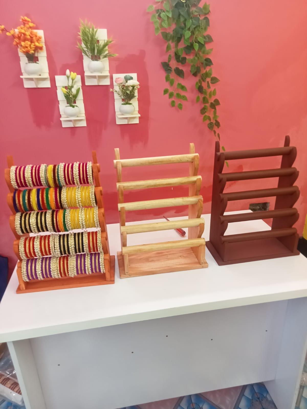 Real Wooden Bangle Stand - Image 3